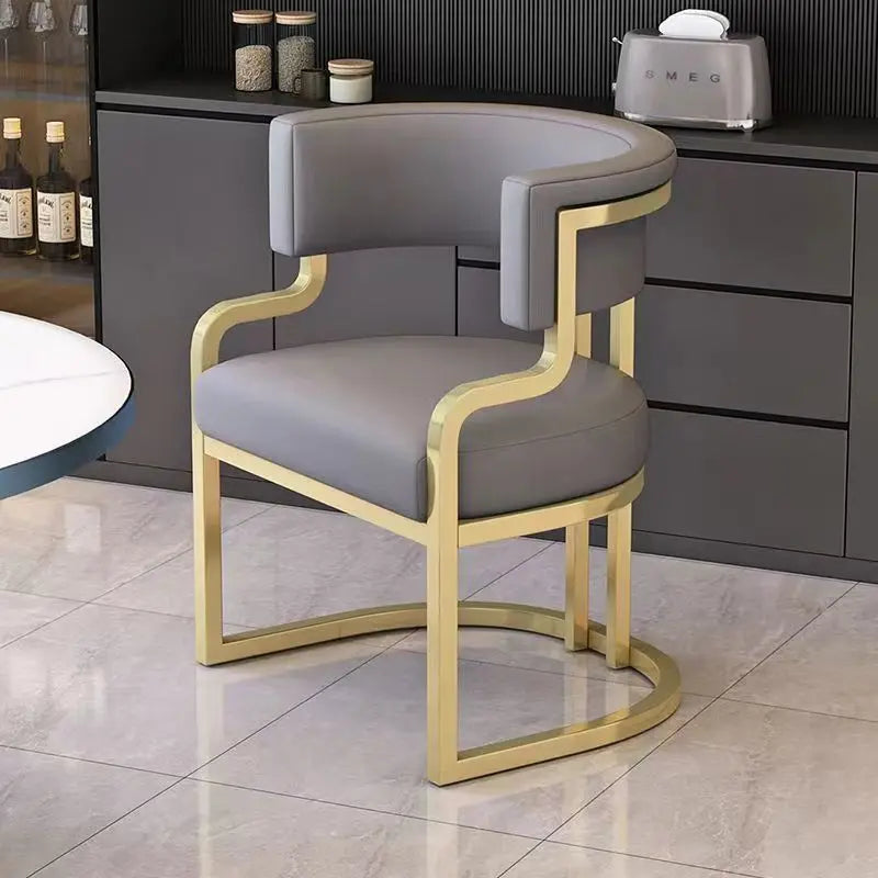 Armchair Luxury Dining Chair Restaurant Hotel Throne Relax Dinning Chair Office Accent Chaise Salle A Manger Nordic Furniture