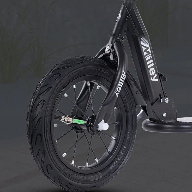 Kick Scooter for Children, 12 Inch Air-Filled Tires Wheels, With Brake For Kids