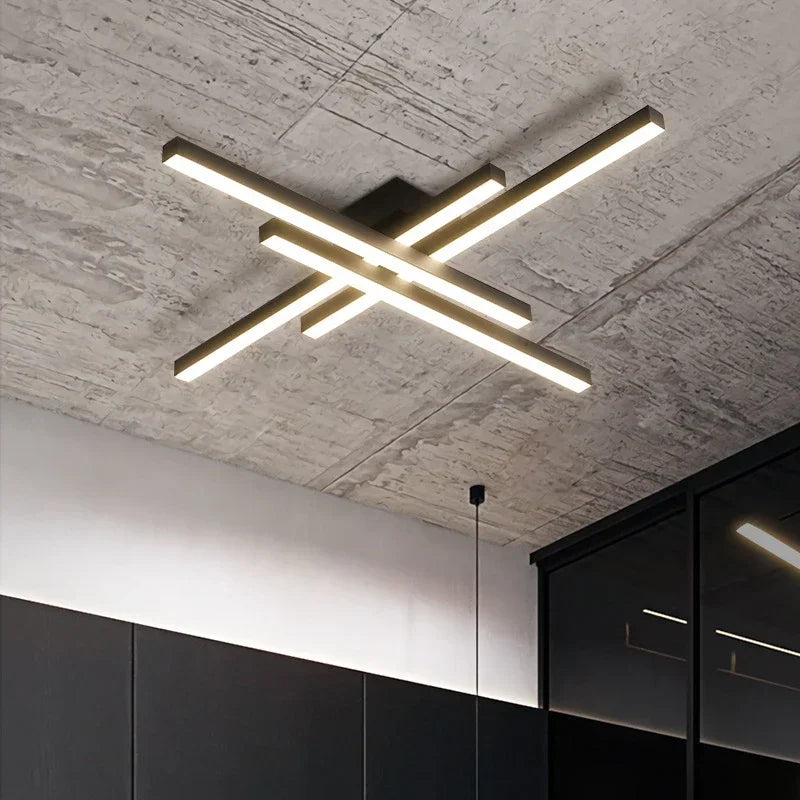 Modern LED Ceiling Light Minimalist Atmosphere Long 30/40/50cm Lamp For Bedroom Living Room Restaurant Villa Indoor Illumination