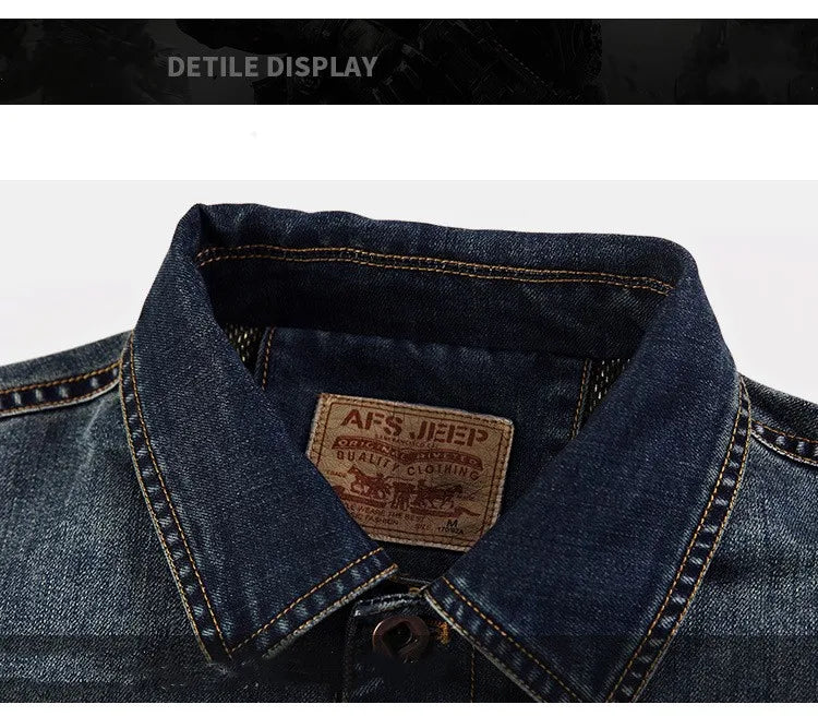Men's Spring Fashion Denim Jacket Jeans Jacket Top Quality Brand Male Winter Bomber Outwear Coats Plus Size 4XL