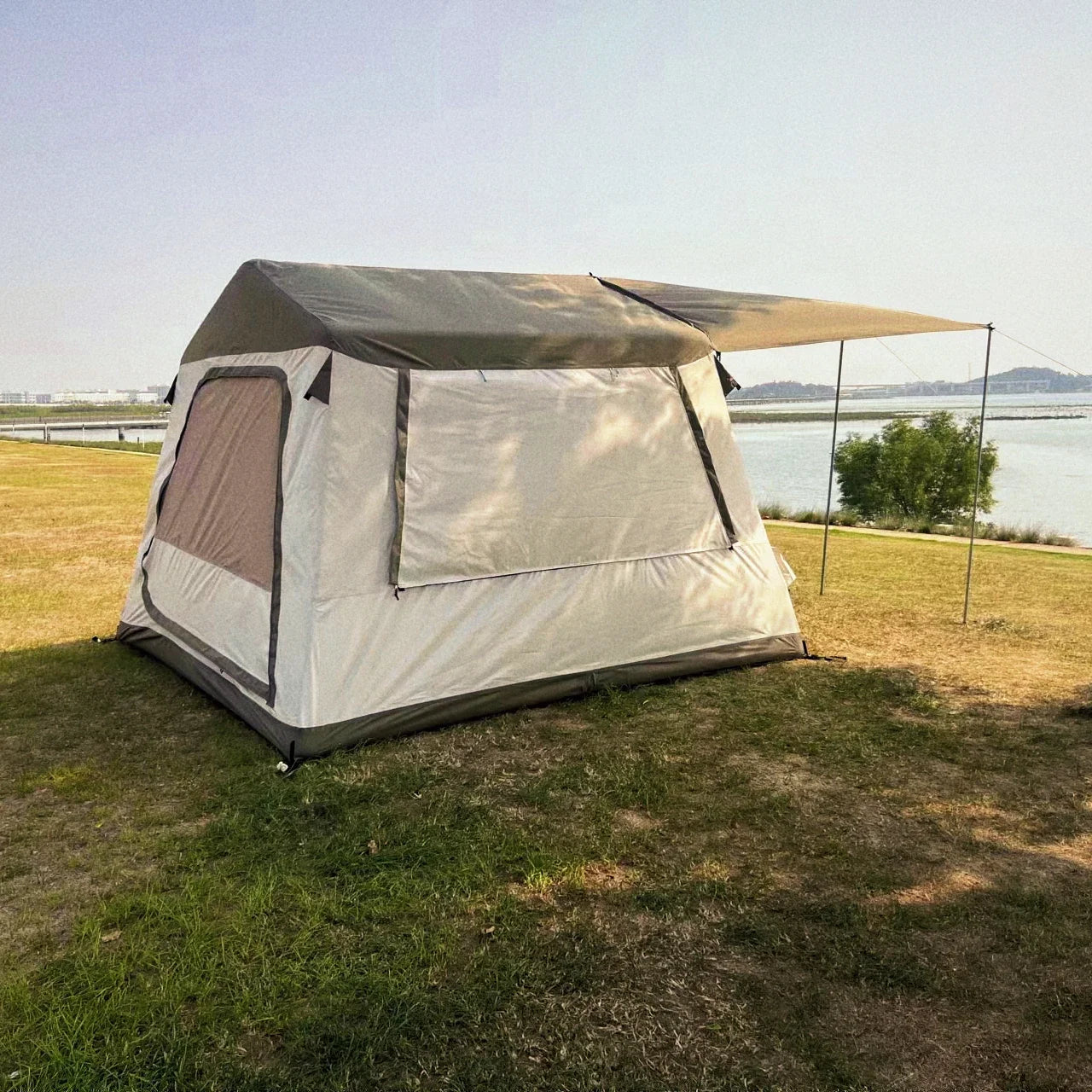 Inflatable large outdoor camping Tents trade show Family usage Waterproof Luxury for Camping Tent