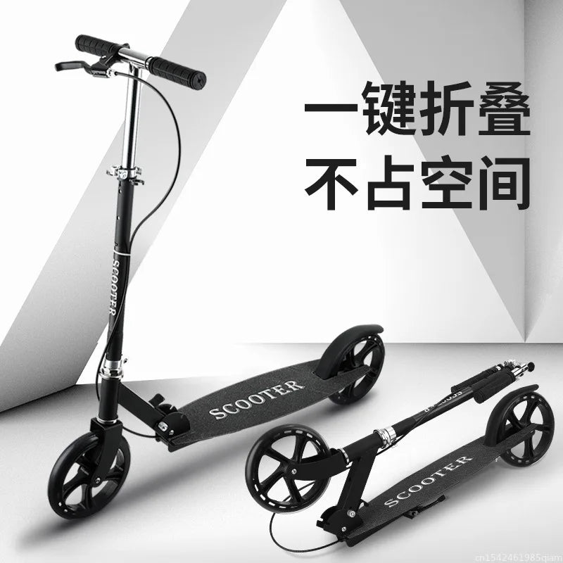 Children and Teens Adult Scooter Two-Wheel Two-Wheel Foldable City Work School Student One-Legged Scooter