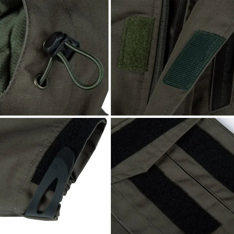 Men's Windbreaker Tactical Waterproof Military Hooded Water Proof Wind Breaker Casual Coat Male Clothing 2024 Autumn Jackets Men