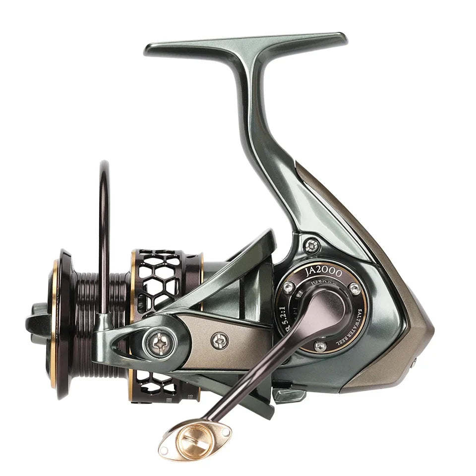 TSURINOYA Jaguar 1000 2000 3000 Long Casting Double Spool Stainless Steel Bearing Fishing Spinning Bass Reel Saltwater