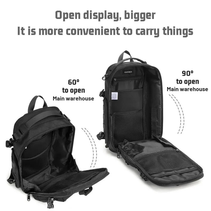 Men's Chest Bag Outdoor Tactical One Shoulder Crossbody Bag High Capacity Waterproof Sports Bag For Man Shoulder Bag