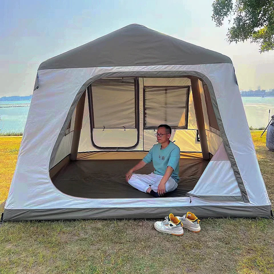 Inflatable large outdoor camping Tents trade show Family usage Waterproof Luxury for Camping Tent