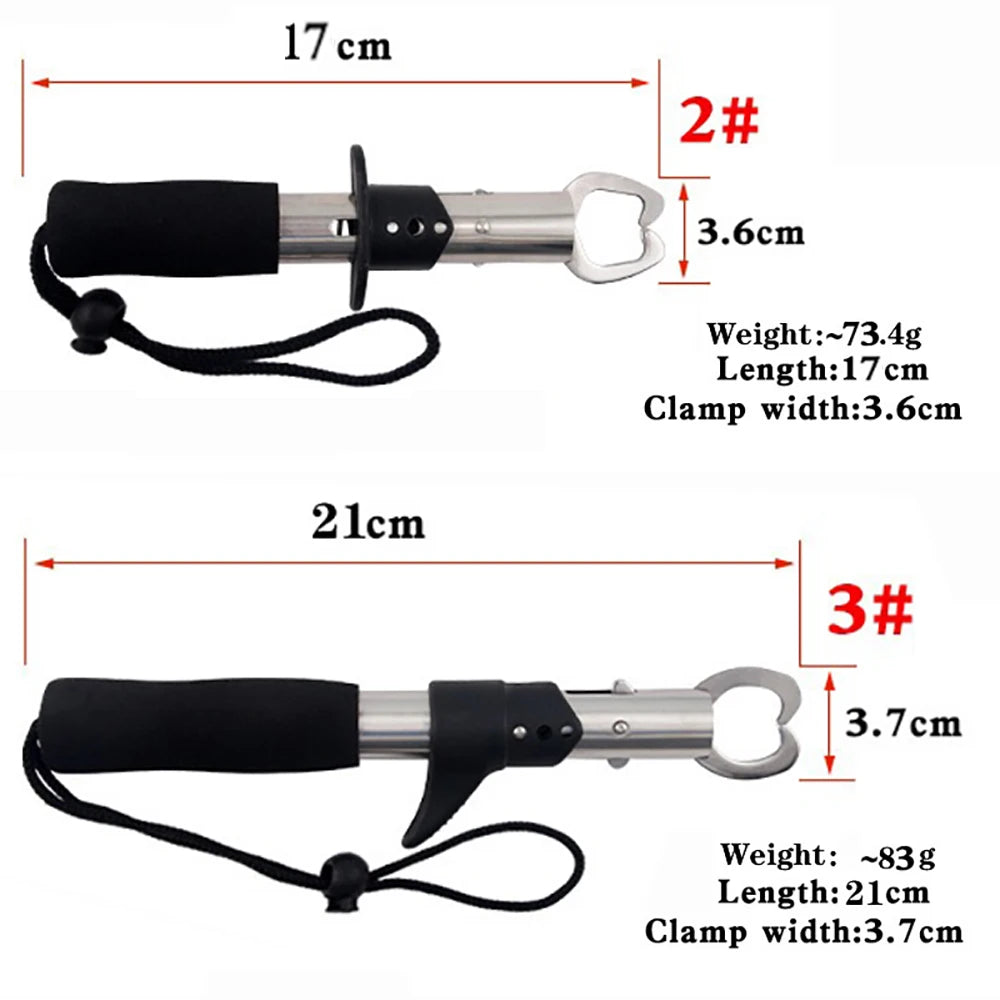 Stainless Steel 21/17cm Lure Pliers Fish Controller Set Multi-functional Spinning/Casting Fish Lip Grabber Fishing Equipment