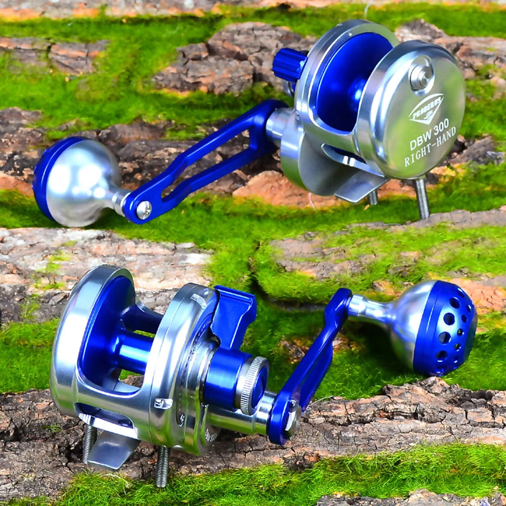 Power Trolling Reel Aluminum Jigging Reel Max Drag 16kg/19kg CNC Machined High Speed 6.0:1 Sea Boat Jig Fishing wheel Saltwater