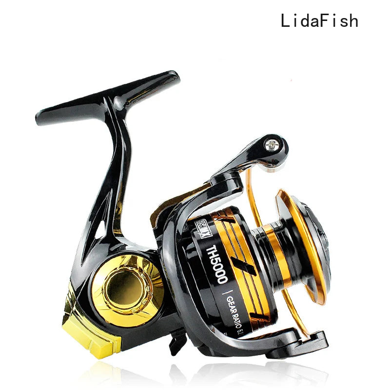 2021 Fishing Reel 2000 -7000 Series 5.2:1 High Speed Metal Spool Spinning Reel for Freshwater Saltwater