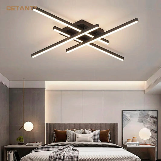 Modern LED Ceiling Light Minimalist Atmosphere Long 30/40/50cm Lamp For Bedroom Living Room Restaurant Villa Indoor Illumination