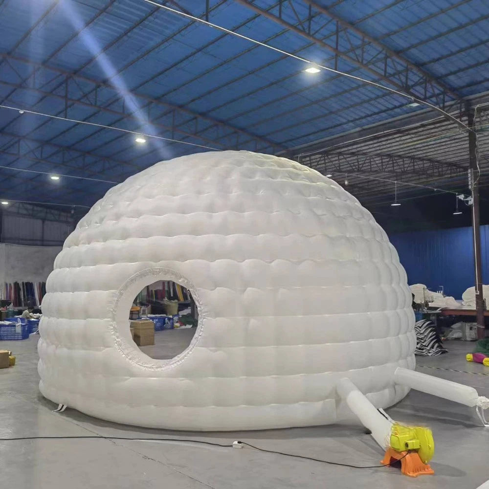 Dome Tent White Inflatable Golf  Inflatable Half Dome With Blower Air Canopy Luxury Air Marquee For Outdoor Sport Air Shipping