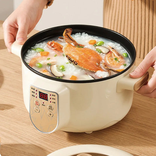 2L 2.5L Home Large Capacity Non-stick Electric Saute Pot Smart Rice Cooker Soup Pot Cook Noodle Pot 2/3 People Electric Hot Pot