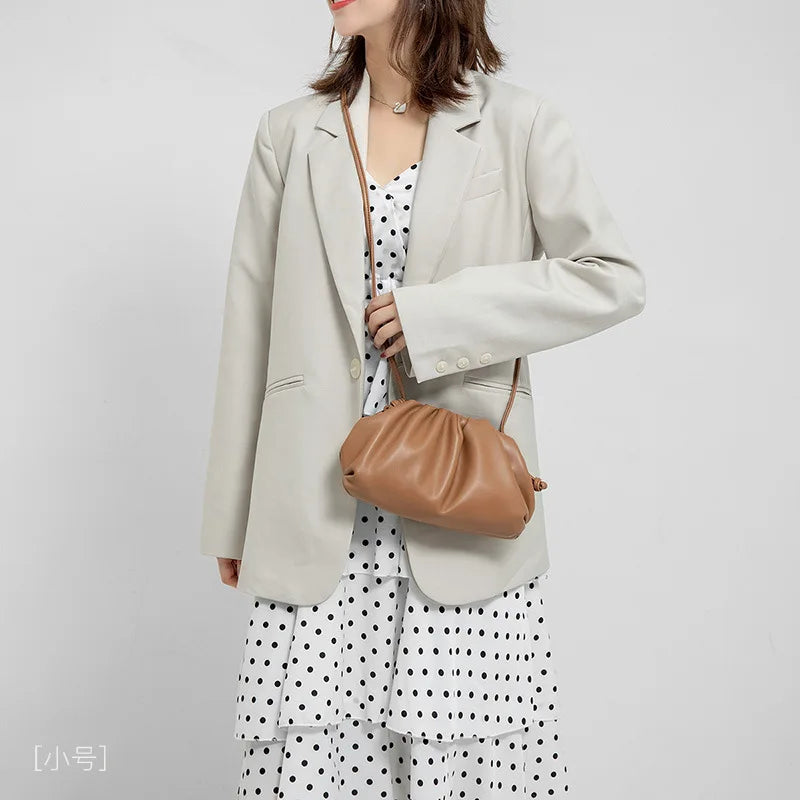 Soft Pu Leather Women Shoulder Bag High Quality Small Cloud Crossbody Bags for Women Fashion Female New Handbags Messenger Bags