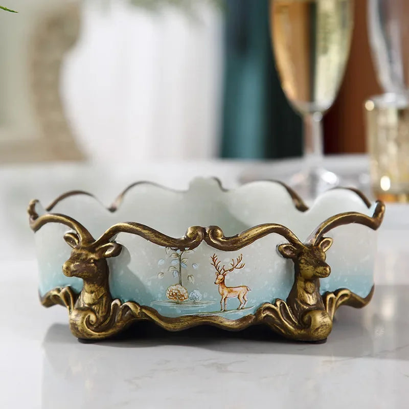 deer ashtray personalized fashion wind proof large living room home office European style trend ornament