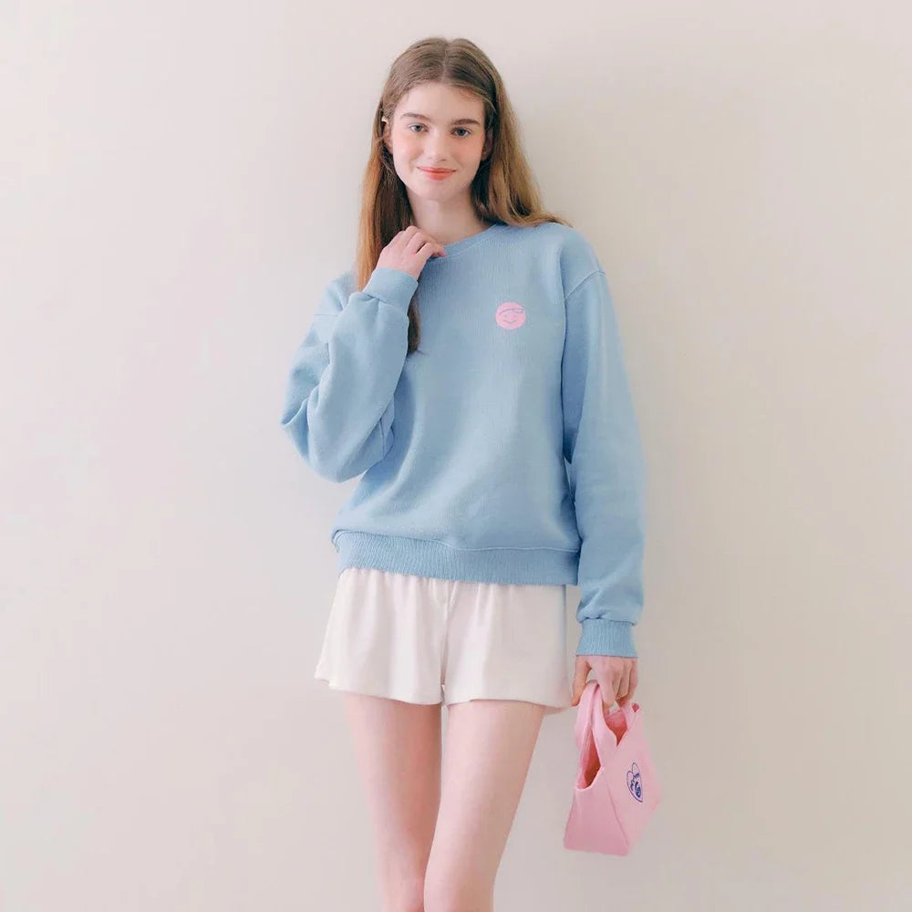 24 New High quality Autumn Winter Sweater Women's Sweatshirt Pure Cotton Clothes Round Neck Long Sleeve Golf Wear