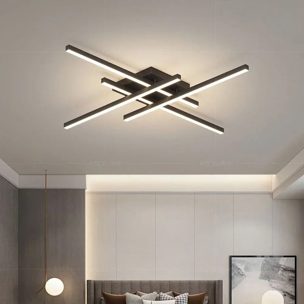 Modern LED Ceiling Light Minimalist Atmosphere Long 30/40/50cm Lamp For Bedroom Living Room Restaurant Villa Indoor Illumination