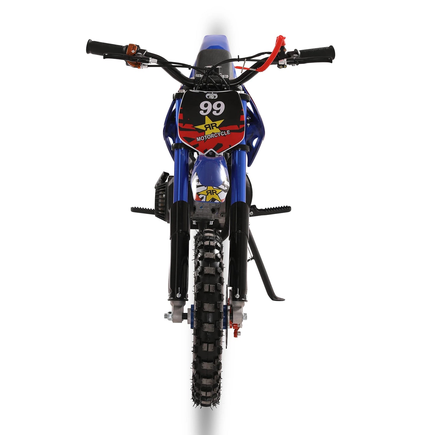 49cc 2-Stroke Kids Dirt Bike, Gas Power Motocross, Off Road Mini Motorcycle, Pocket Motorbike with Front Rear Disc Brakes