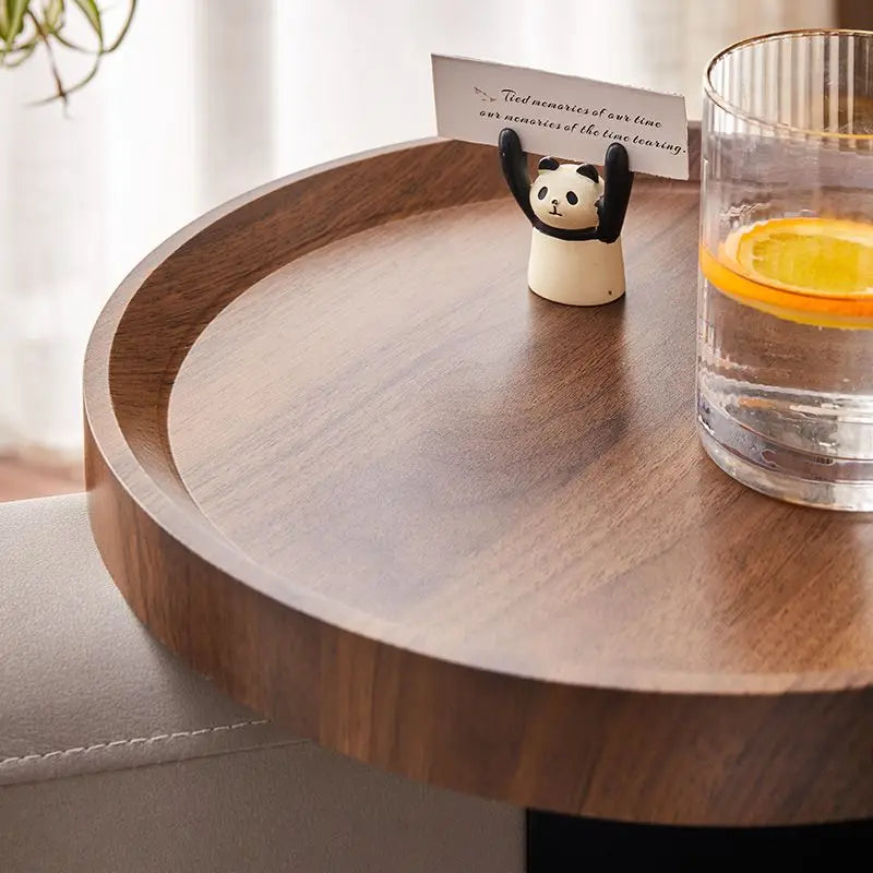 Sofa Tray Coffee Table Mdf Mini Side Table Waterproof Stain Resistant Corner Table Sofa Armrest Tray Installation-FreeAdjustable