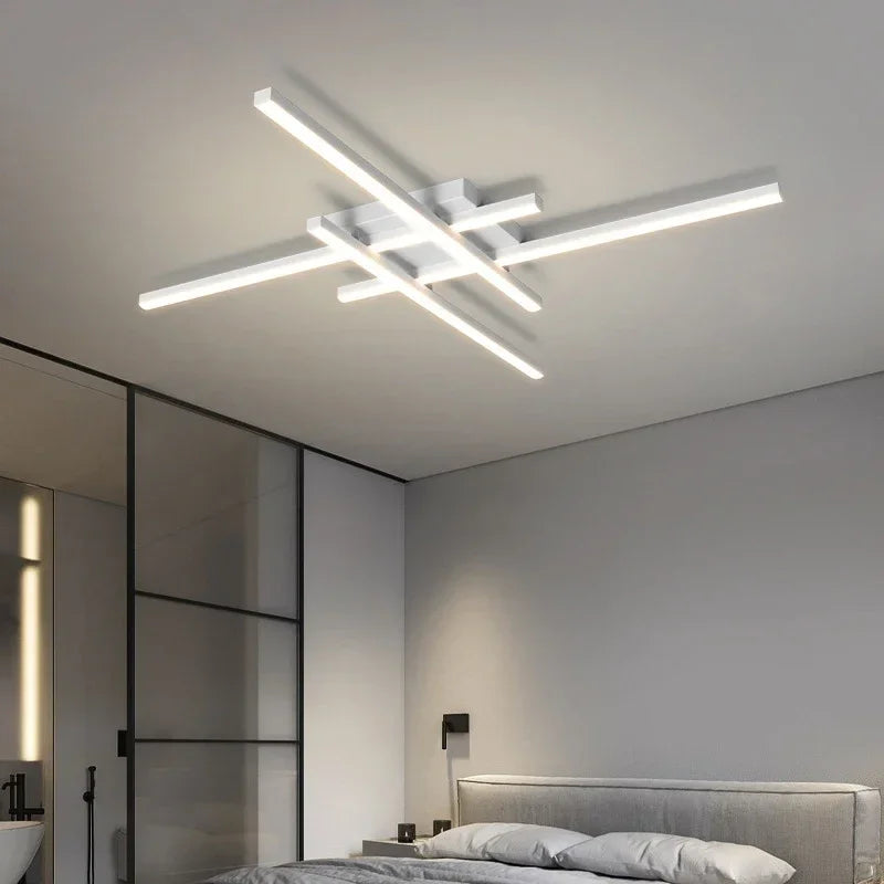 Modern LED Ceiling Light Minimalist Atmosphere Long 30/40/50cm Lamp For Bedroom Living Room Restaurant Villa Indoor Illumination