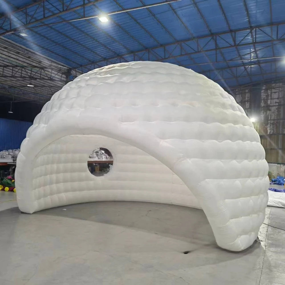 Dome Tent White Inflatable Golf  Inflatable Half Dome With Blower Air Canopy Luxury Air Marquee For Outdoor Sport Air Shipping