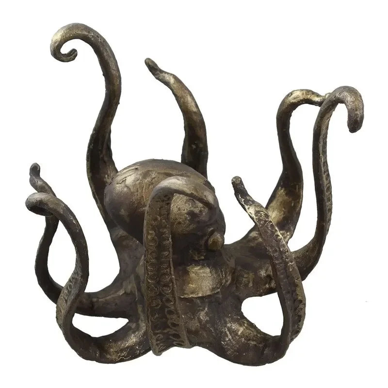 Octopus Statue Resin Octopus Sculpture Crafts Octopus Mug Holder Fun Cast Cup Holder Jewelry Holder Desktop Home Decoration