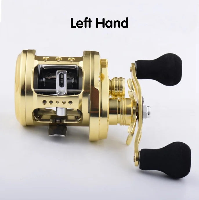 2024 15kg Drag 300g 8+1BB All aluminum alloy saltwater fishing reel anti-corrosion trolling reel saltwater raft casting reel
