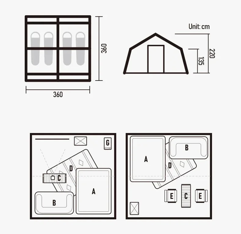 Luxury Party Outdoor Camping Tour Waterproof Tent Inflatable Air Tent For Outside Events Outdoor Travel House Tent Travelling