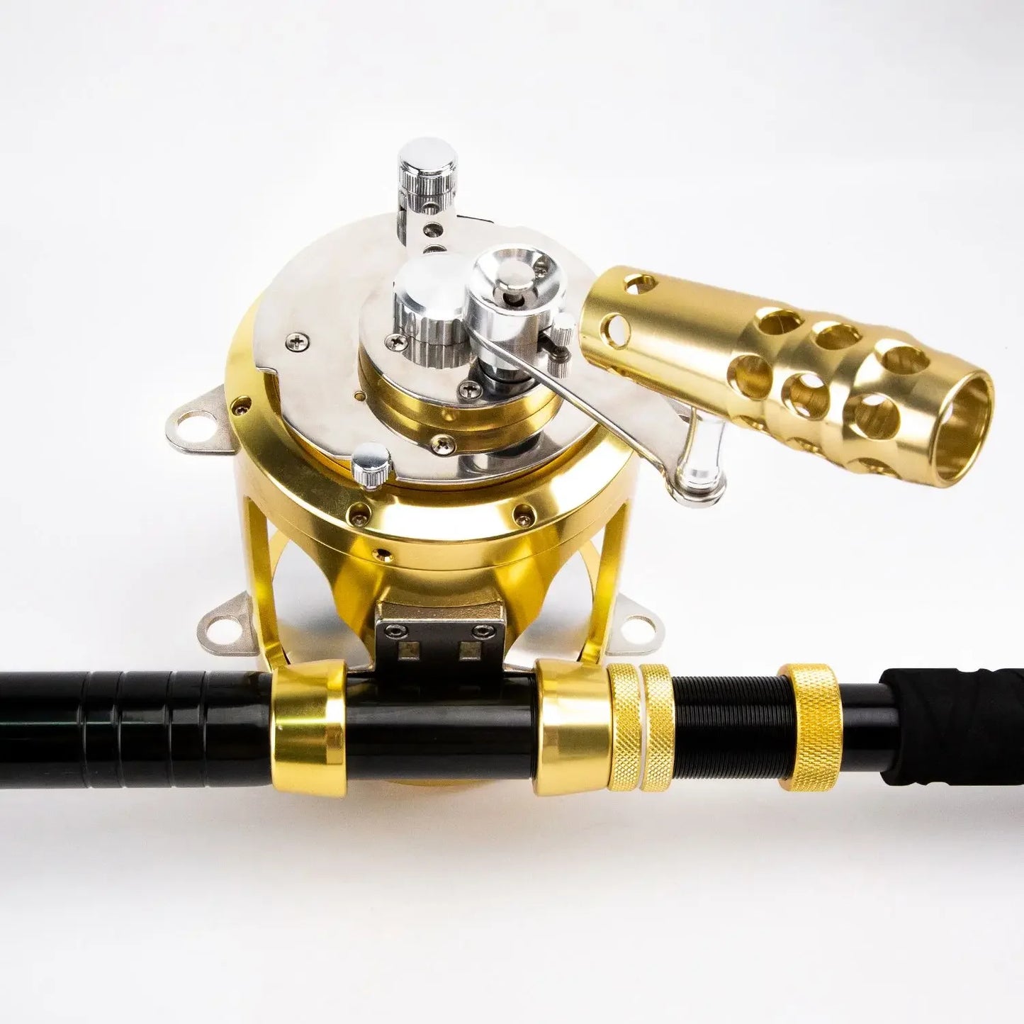 Topline Saltwater Fishing Trolling Reel 50W 2 Speed Boat Ocean Deep Sea Carrete De Pesca Big Game Fishing Reel Gold Powder 1pc