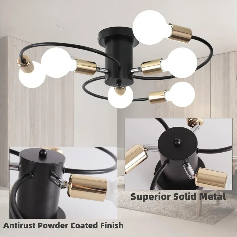 New LED Bedroom Ceiling Light Creative Restaurant Lighting Simple Nordic Ceiling Light Living Room Study Chandelier