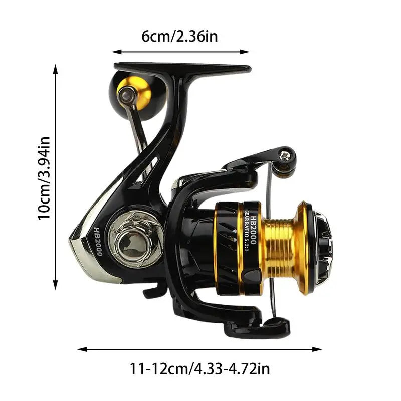 Saltwater Spinning Reel Casting Reel Spinning Fishing Reel Ultra Smooth Spinner Reel Fishing Supplies Fish Reel Spin Cast Reel