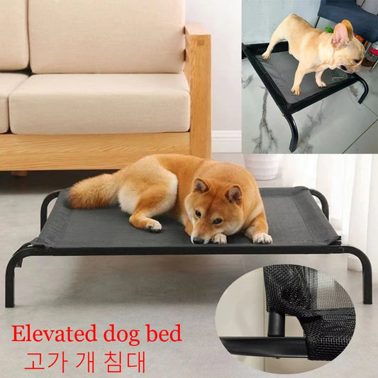 Elevated Bed for Dogs Folding Pet Camping Beds Cat House Portable Removable Washable Four Seasons Dog Kennel Puppy Accessories