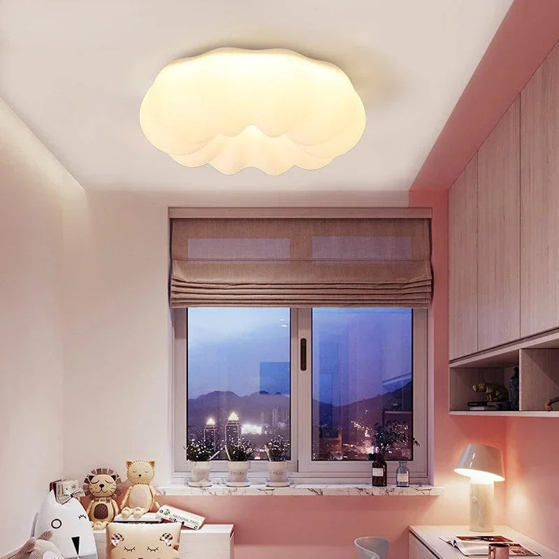 White Cloud Ceiling Light Led Chandelier for Children Bedroom Living Room Dining Room Learning Creative Decorative Lighting