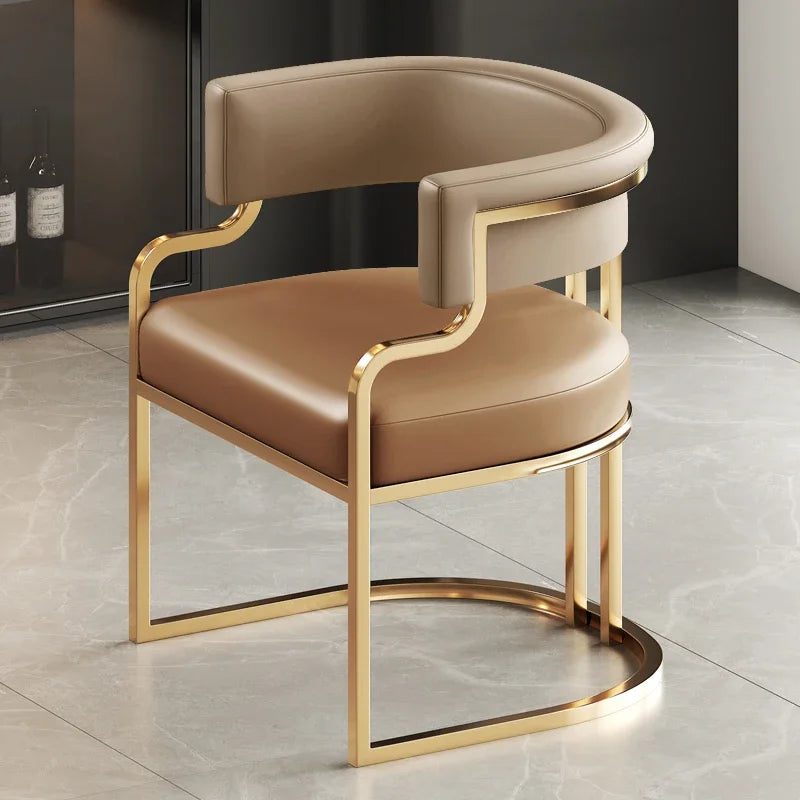 Armchair Luxury Dining Chair Restaurant Hotel Throne Relax Dinning Chair Office Accent Chaise Salle A Manger Nordic Furniture