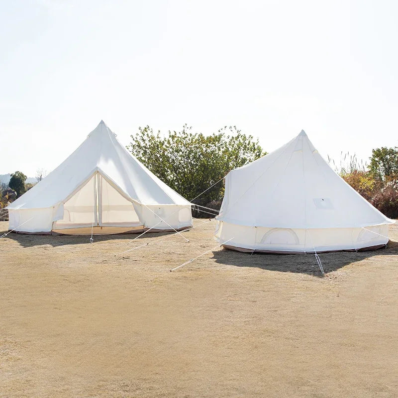 big luxury glamping bell tent waterproof bell tent