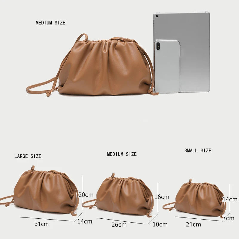 Soft Pu Leather Women Shoulder Bag High Quality Small Cloud Crossbody Bags for Women Fashion Female New Handbags Messenger Bags