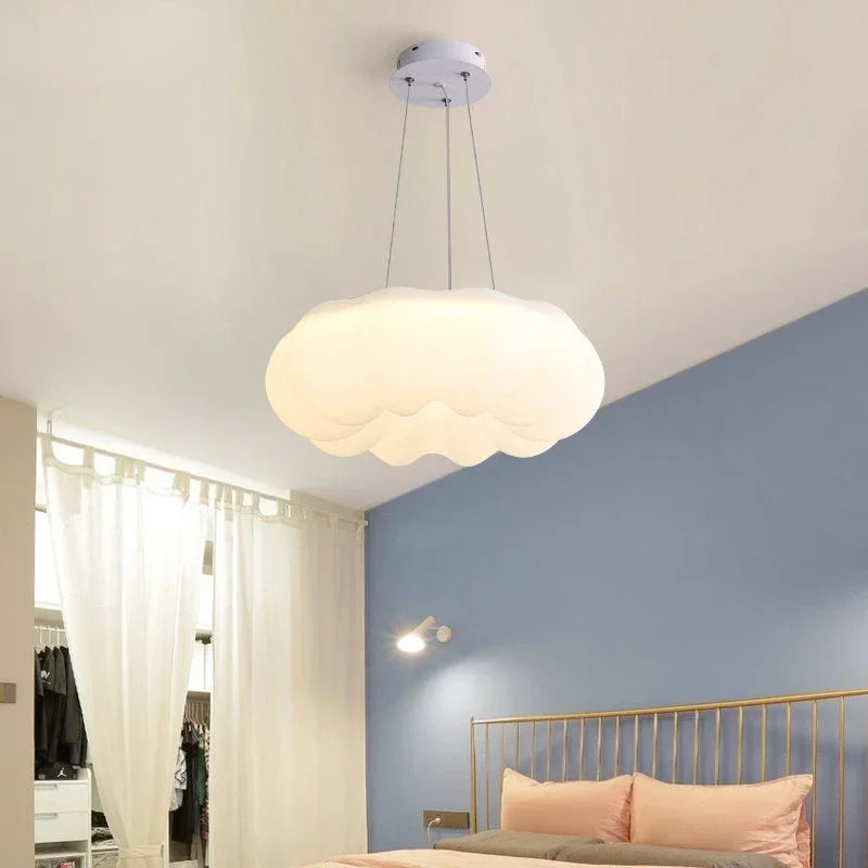 White Cloud Ceiling Light Led Chandelier for Children Bedroom Living Room Dining Room Learning Creative Decorative Lighting