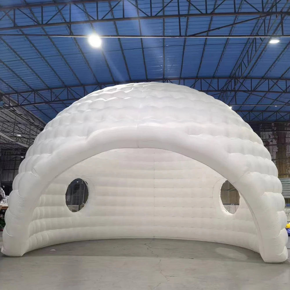 Dome Tent White Inflatable Golf  Inflatable Half Dome With Blower Air Canopy Luxury Air Marquee For Outdoor Sport Air Shipping