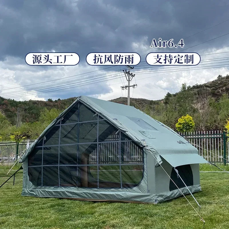 Extra-large Tent 3x3 Folding Awning Camping House Luxury Giant Camping Inflatable Outdoor Fishing 10 People Events Waterproof