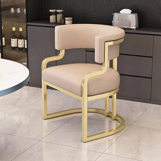 Armchair Luxury Dining Chair Restaurant Hotel Throne Relax Dinning Chair Office Accent Chaise Salle A Manger Nordic Furniture