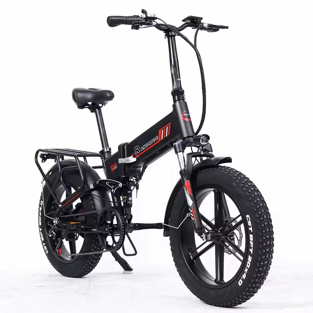 eu warehouse 2024 New folding ebike 48v 1000w snow electric bicycle fat tire electric mountain bike