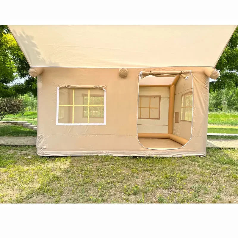 Steel Frame sale white tents canvas luxury Outdoor camping & hiking inflatable tent folding speed open light travel camping tent