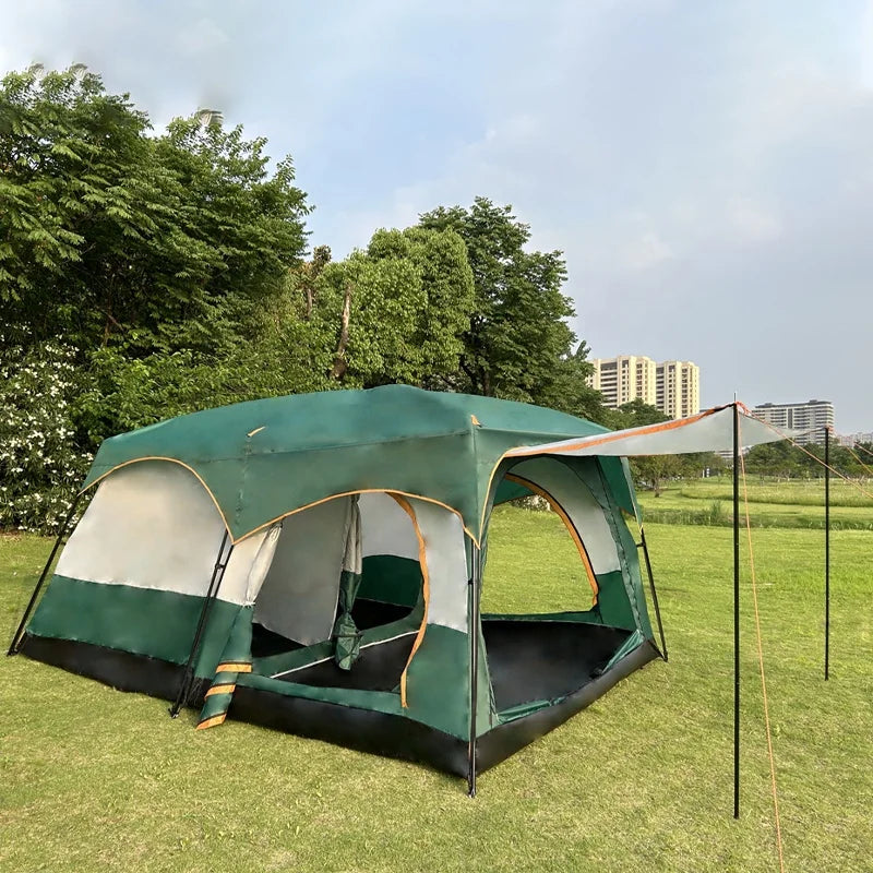 Tienda De Campana Manufacture Customize Large Green Glamping Luxury Big Family Outdoor Camping Tent