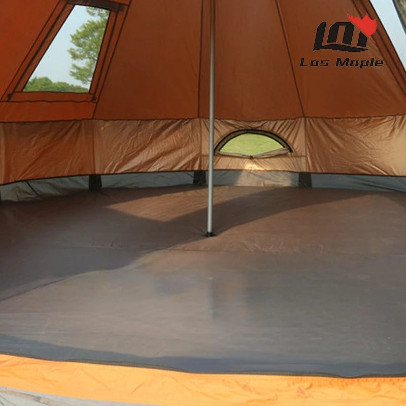 Glaming Luxury Mongolia Yurt, Family Travel, Hiking, Outdoor Camping Castle Tent, Silver Coated UV Function 6-10 Persons