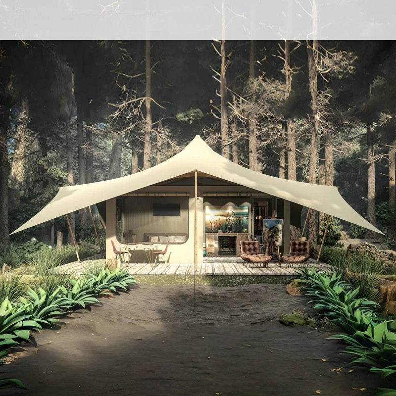 Resort Sunshade Wild Luxury Tent Hotel with Toilet Luxury Outdoor Accommodation Tent