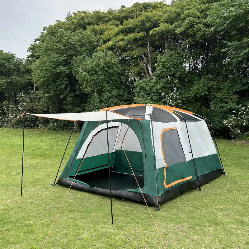 Tienda De Campana Manufacture Customize Large Green Glamping Luxury Big Family Outdoor Camping Tent