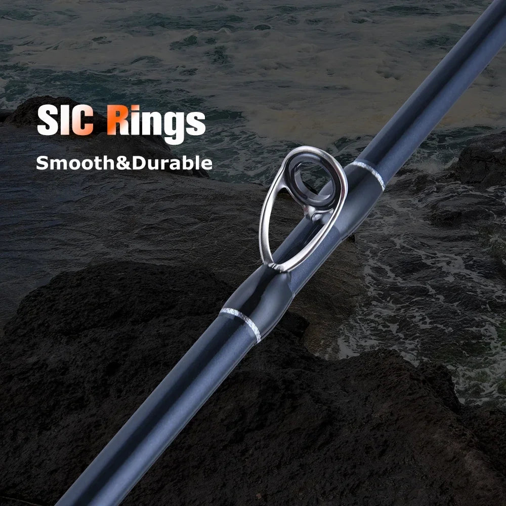 Goture Kaishin Squid Fishing Rod 1.7M 1.83M 2 Sections M Casting Rod 30T Carbon Fiber Saltwater Sea Boat Jigging Squid Lure Rod