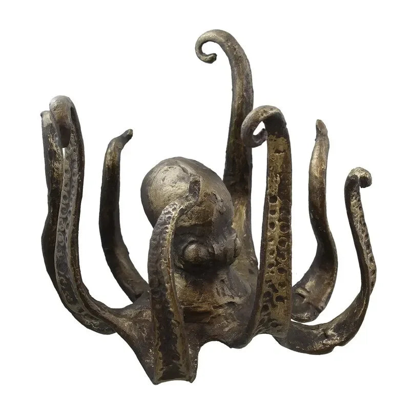 Octopus Statue Resin Octopus Sculpture Crafts Octopus Mug Holder Fun Cast Cup Holder Jewelry Holder Desktop Home Decoration