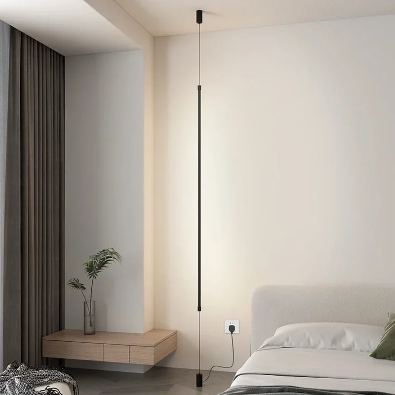 Floor Lamps Black 120cm Modern Led Floor Light Home Decoration Lighting for Living room Bedroom Dining room Indoor Light Fixture