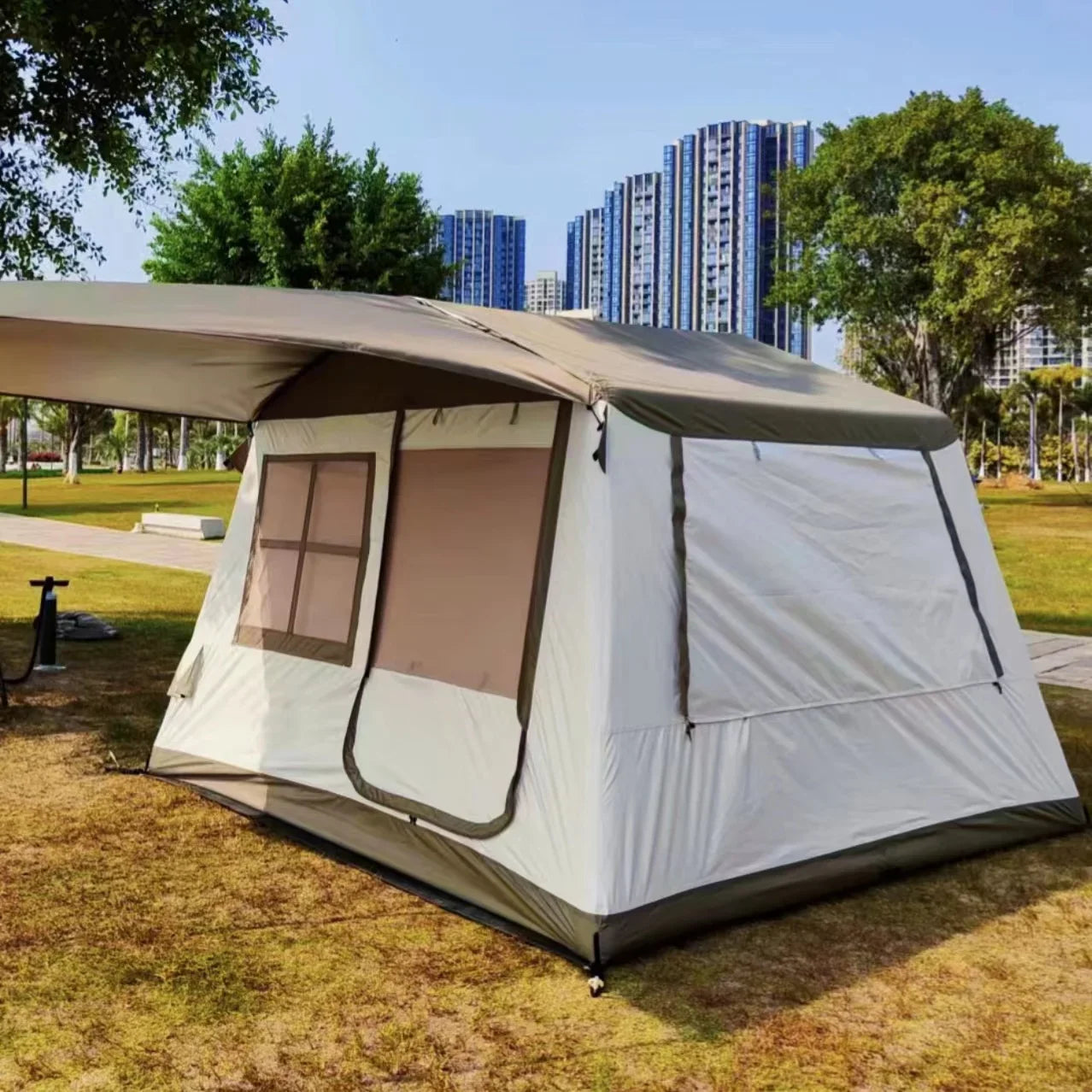 Inflatable large outdoor camping Tents trade show  Family usage Waterproof Luxury for Camping Tent