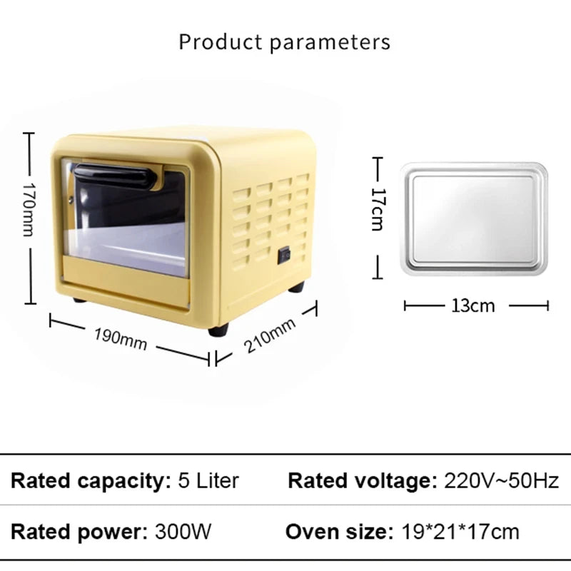 NEW Mini  Pizza Crepe Bakery Roast Oven Grill Breakfast Machine Cookies Cake Bread Maker Baking Toaster